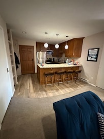 Kitchen and entry