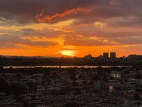 Amazing city view and beautiful sunset and sunrise views