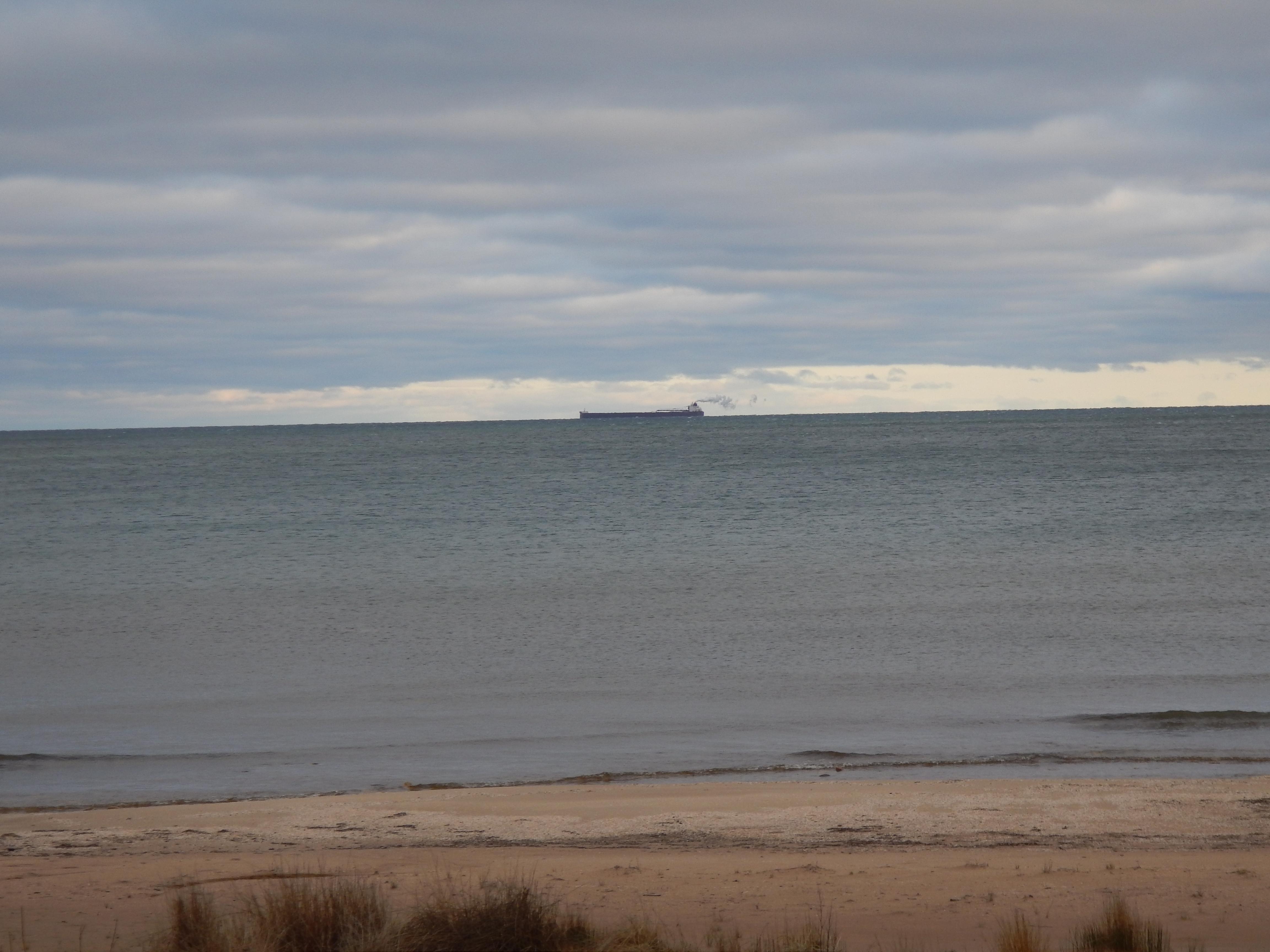 Lake freighter.