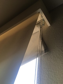 Blinds messed up with holes in them
