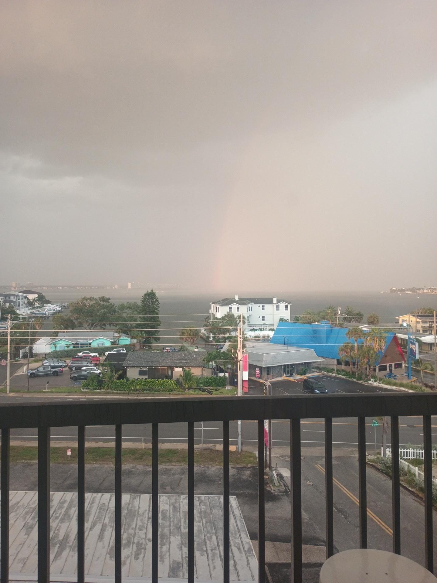 Storm coming in from our balcony 