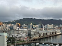 Sunrise from 911 across bay