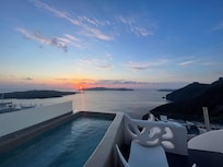 view from patio showing outdoor hot tub