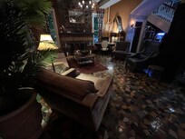 The lounge area