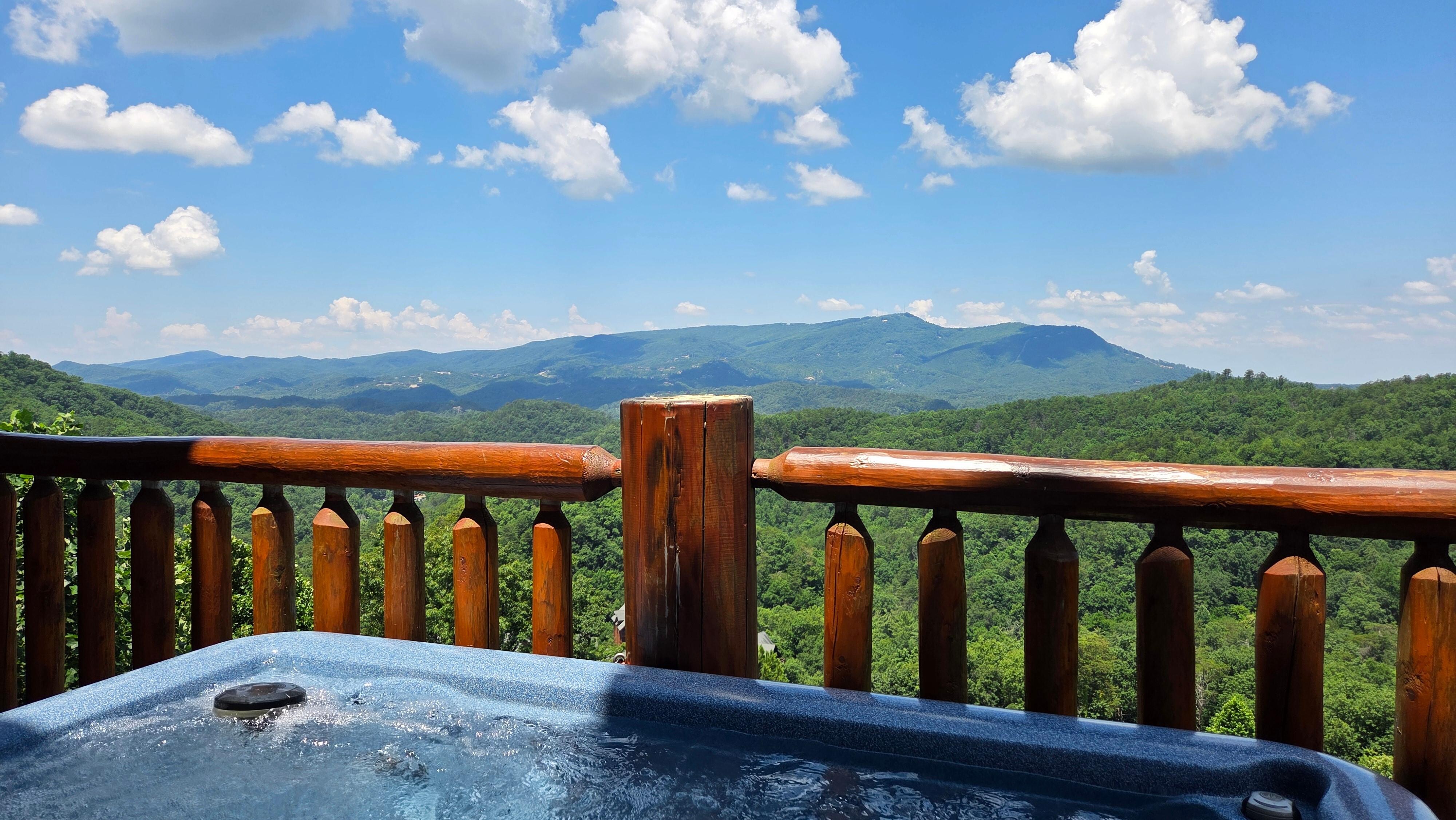 View from the hot tub about 11am
