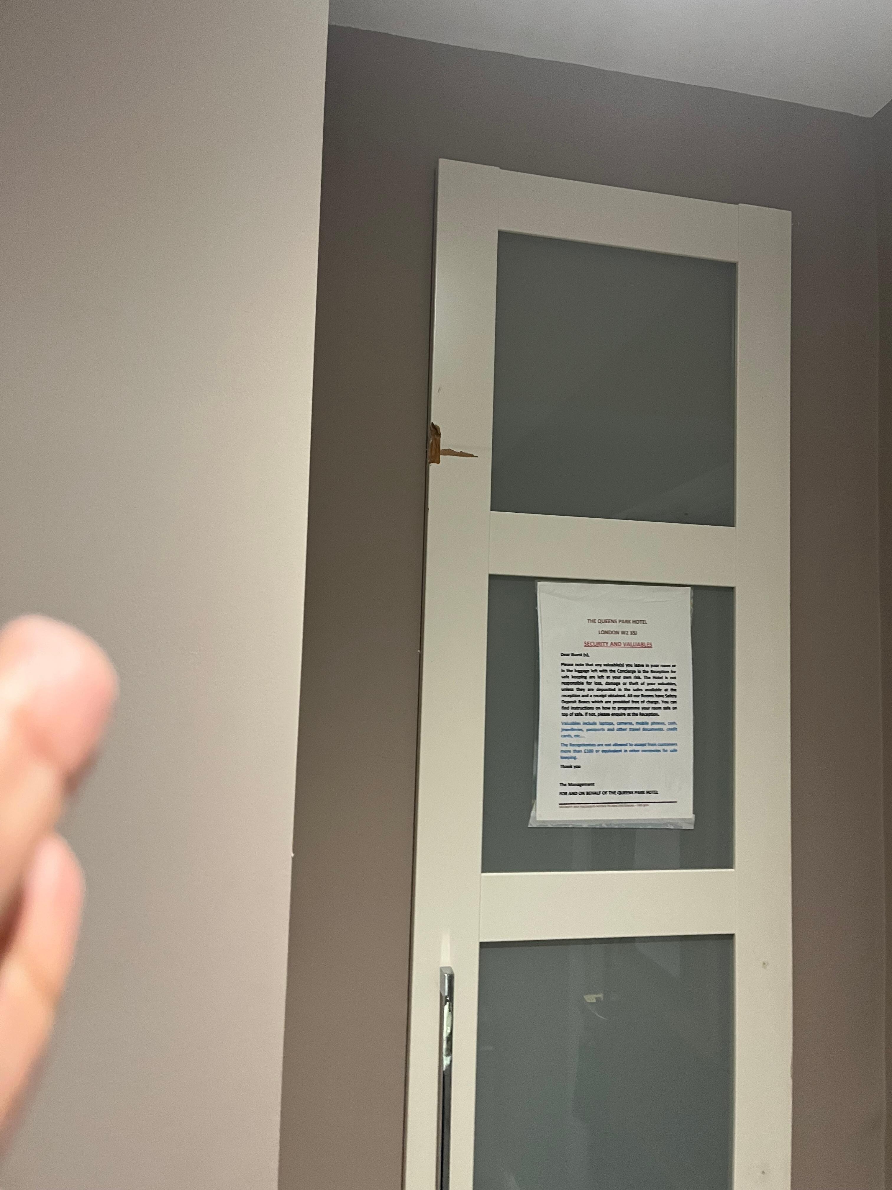 And you can’t see there is no maintenance for the cabinet 