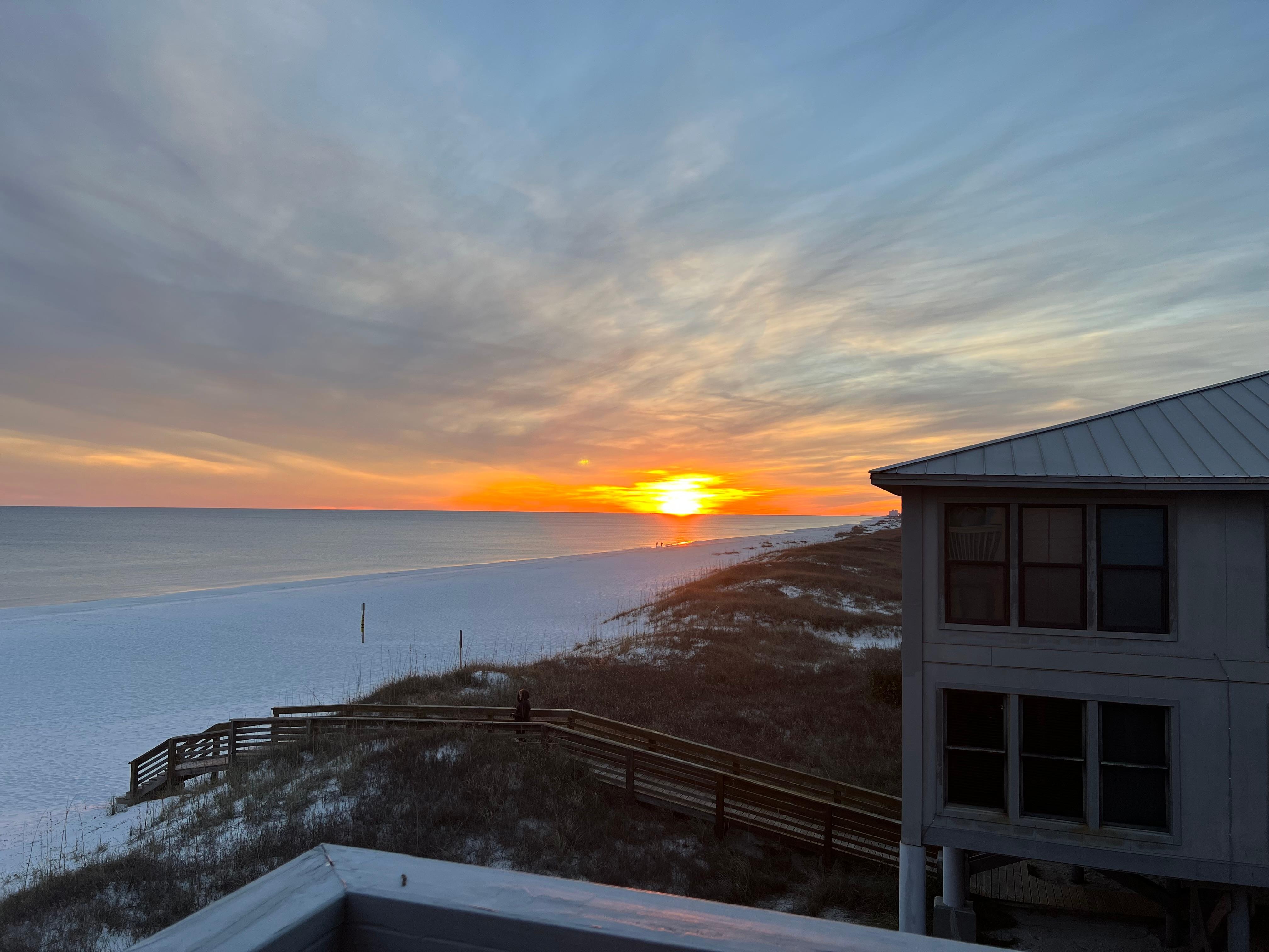 sunset from balcony