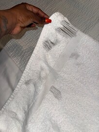 The towels in the room had holes in them hair from other people on the towel towels.