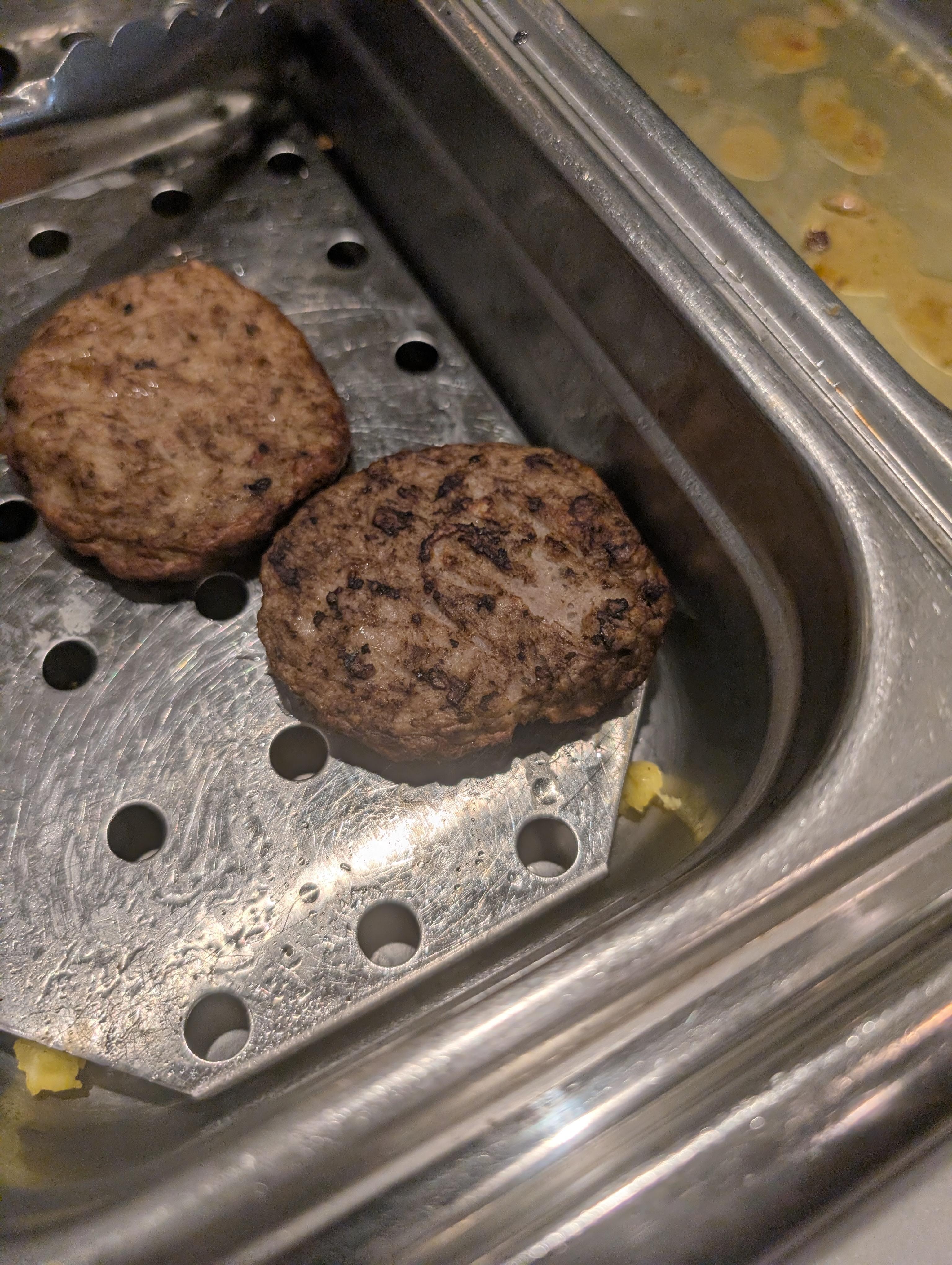Sausage overcooked and couldn't get in the dryer