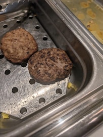 Sausage overcooked and couldn't get in the dryer