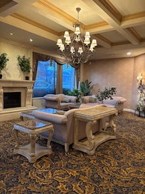 Pretty room off of the lobby