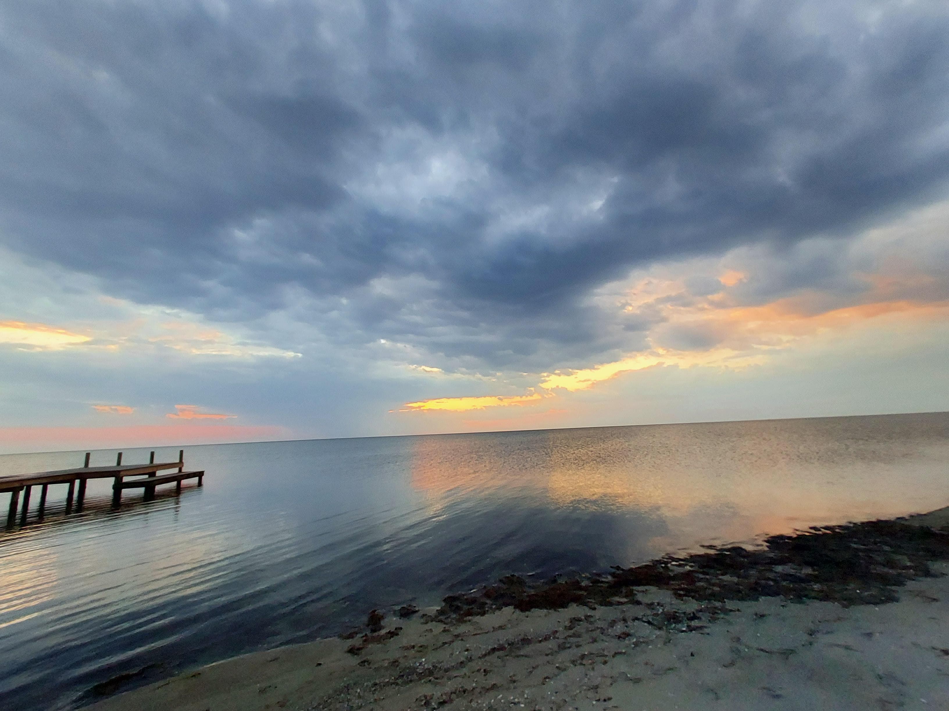 The dock at sunset.