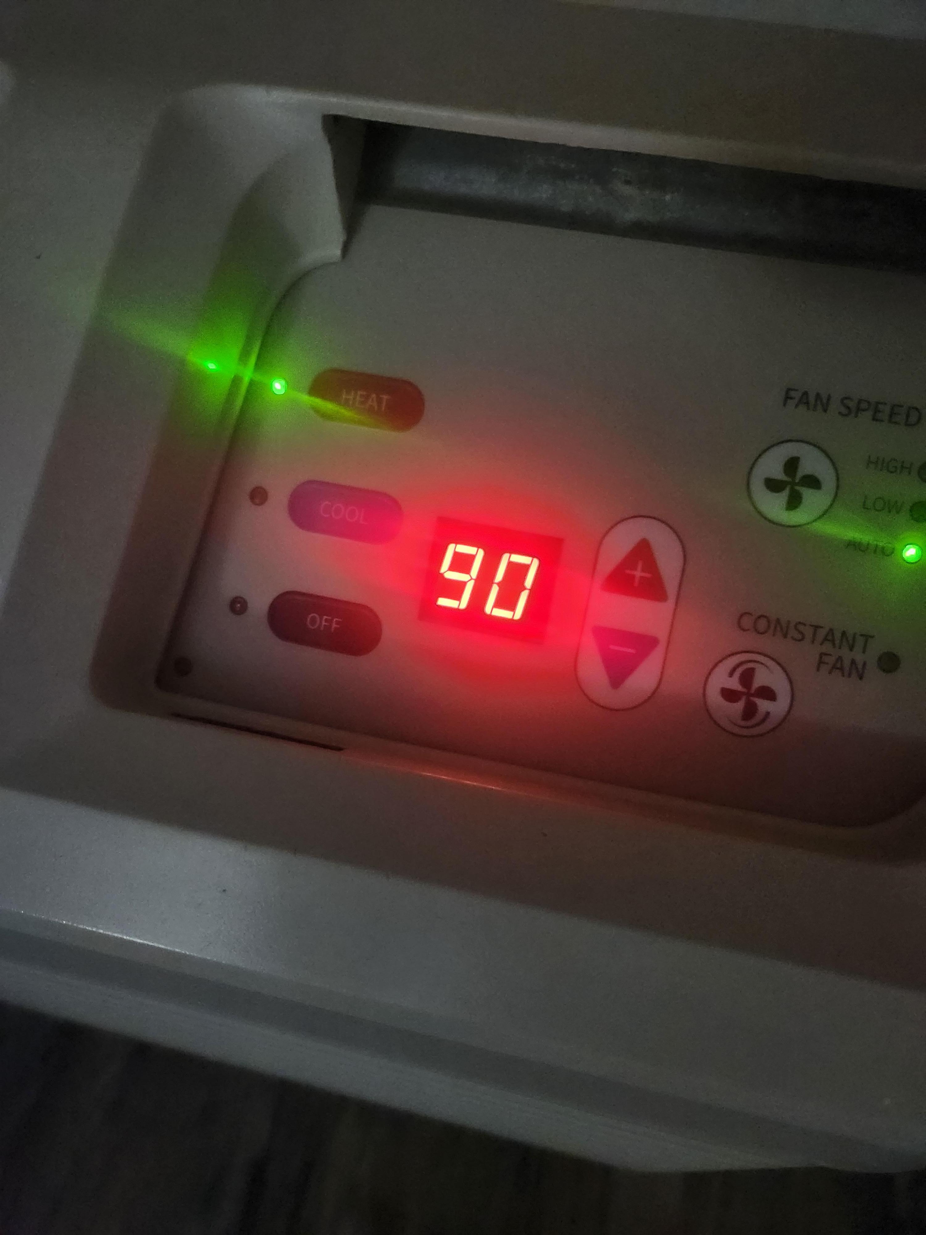 Still blowing cold air (sigh)