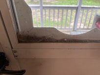 Filth stuck in the door