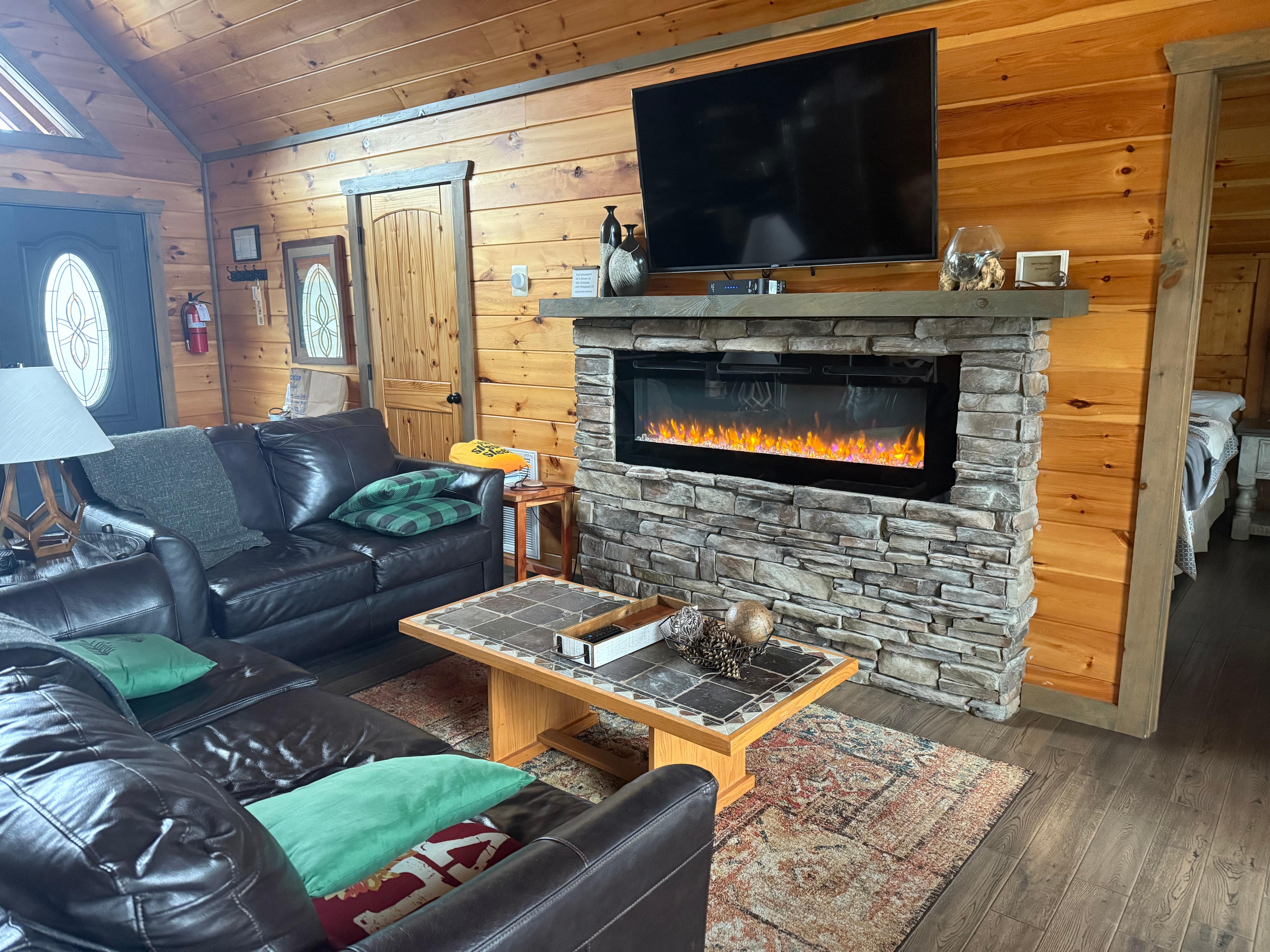 Love that LED fireplace