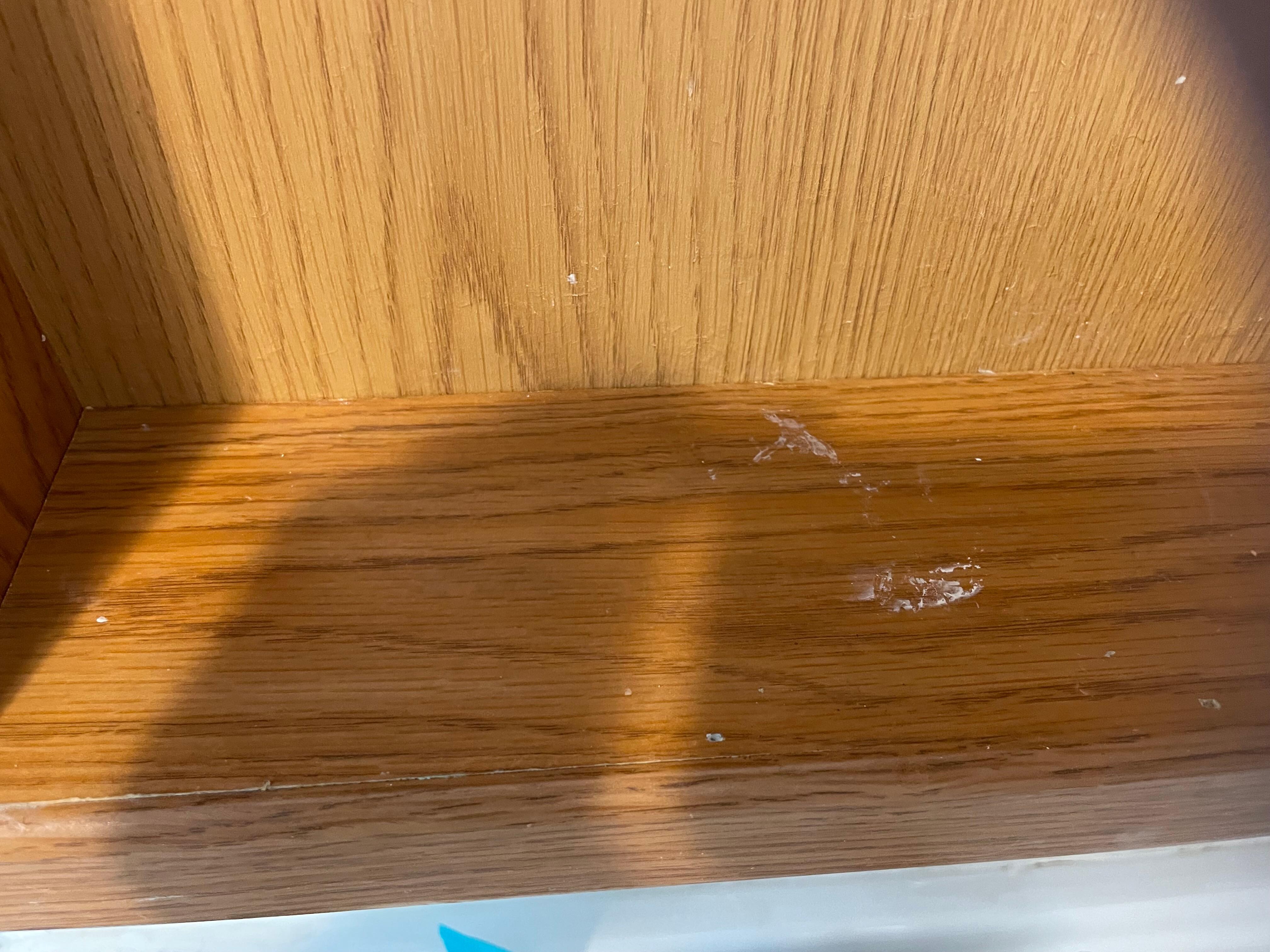 Toothpaste inside medicine cabinet