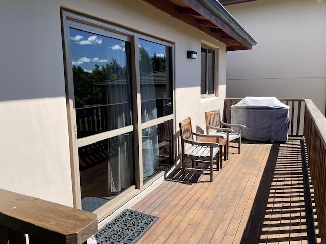 Deck view of the apartment