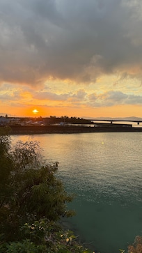 やどから朝陽が見えます