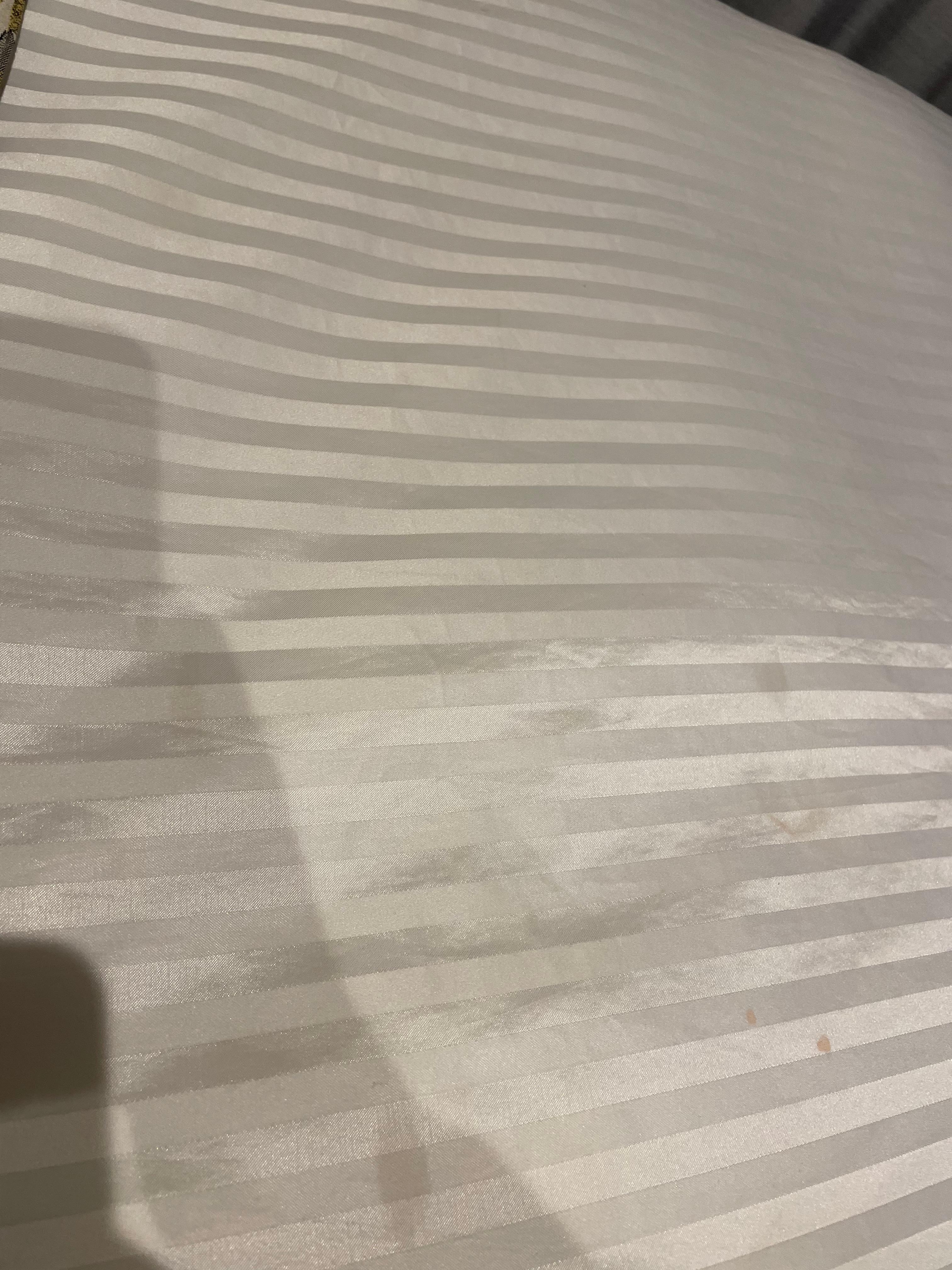 Stains on bed upon arrival 