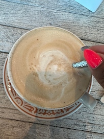Latte at the bar