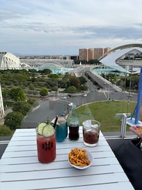 Great views from the roof top bar