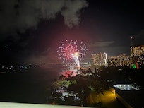 Fireworks from the lanai.