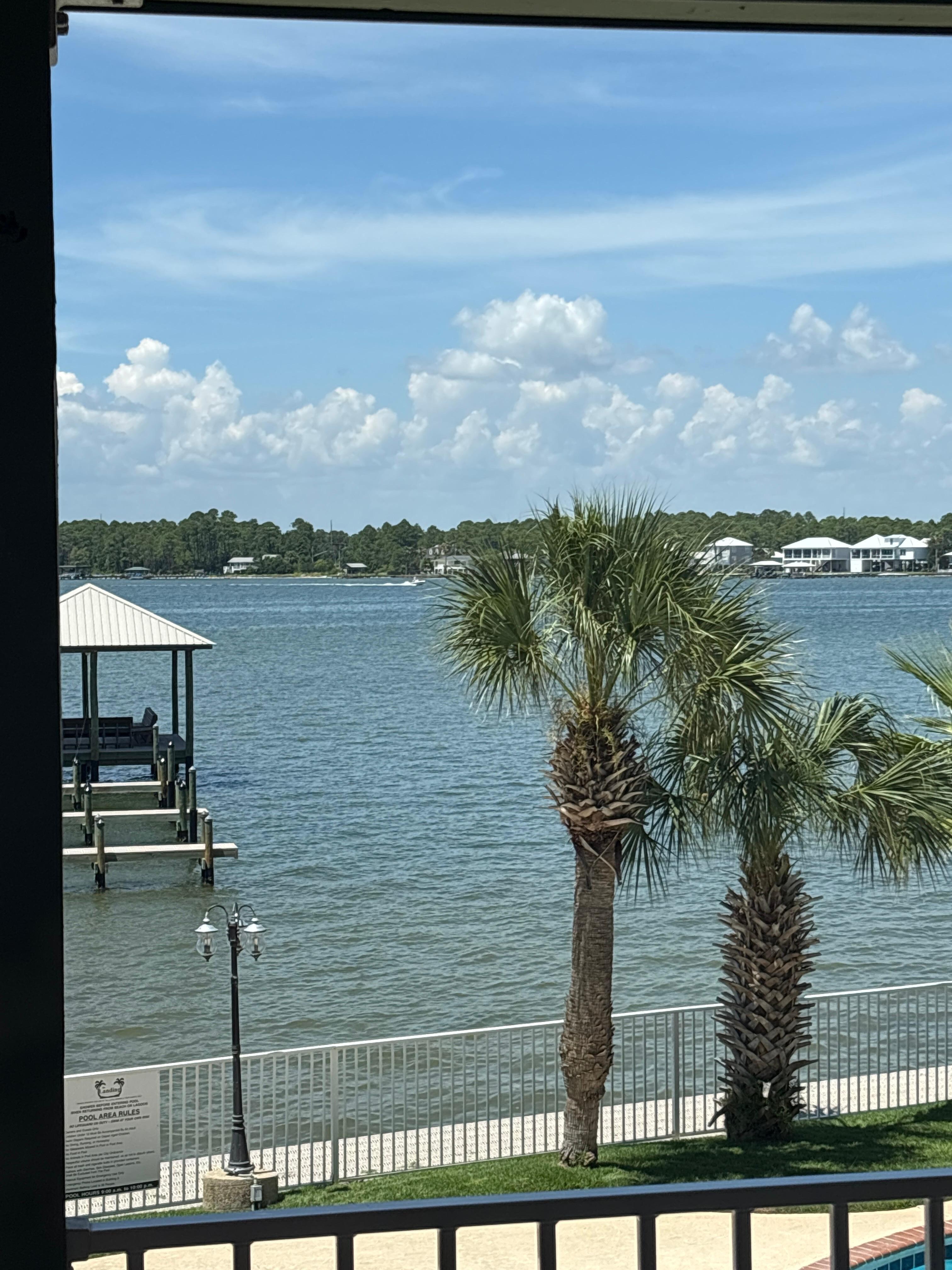 A view from the balcony. 