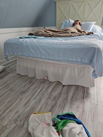 double bed on a twin frame