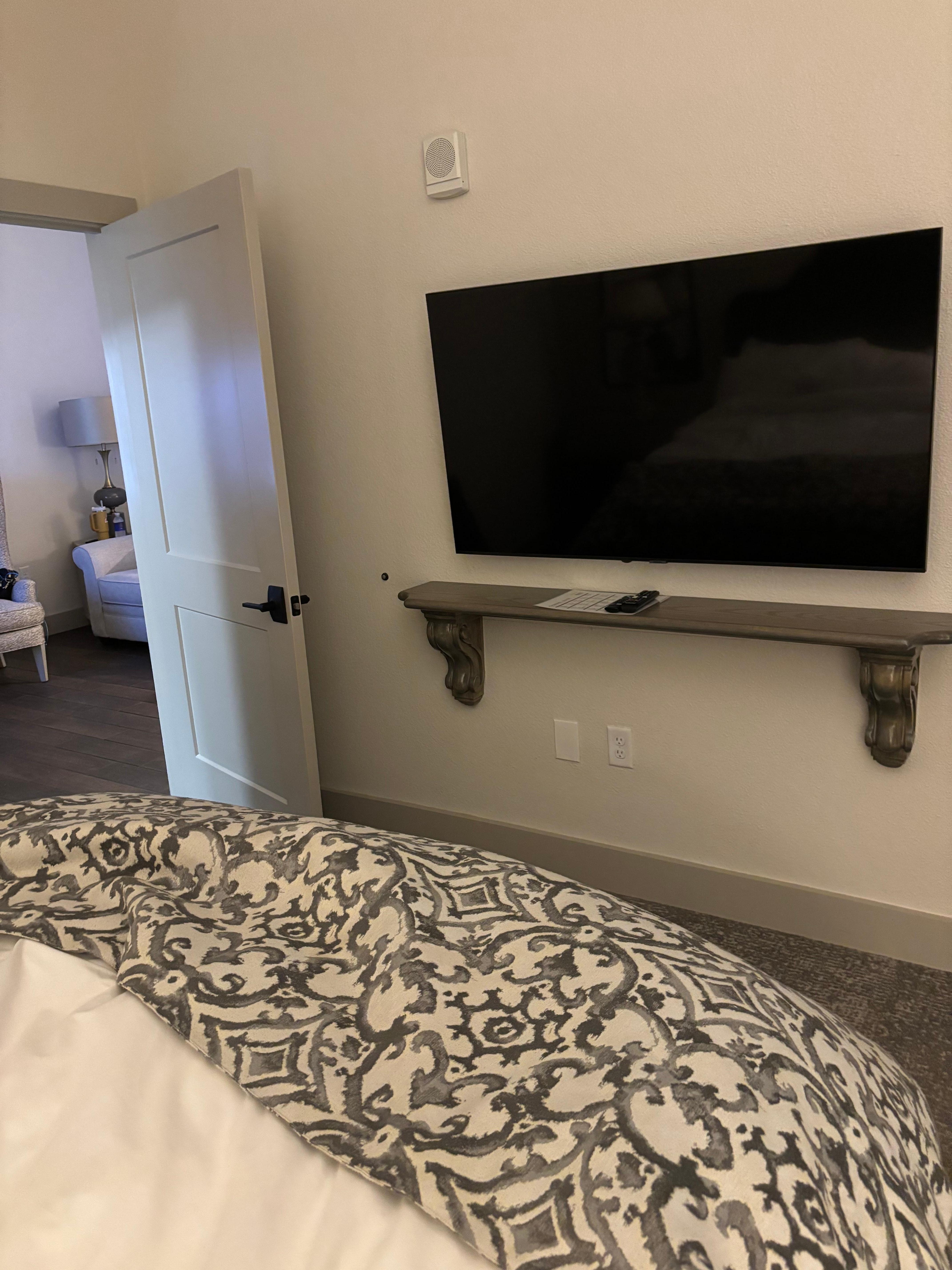 Giant bedroom tv