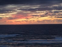 The sunset one night.