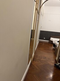 Between the two rooms