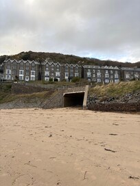 Beach in front of the house