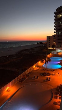 Beautiful view at night as well.