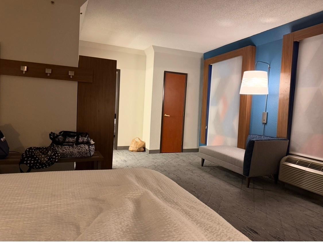 Bedroom with one king was HUGE!