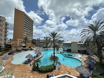 View from our room 3rd floor of the beach tower suites