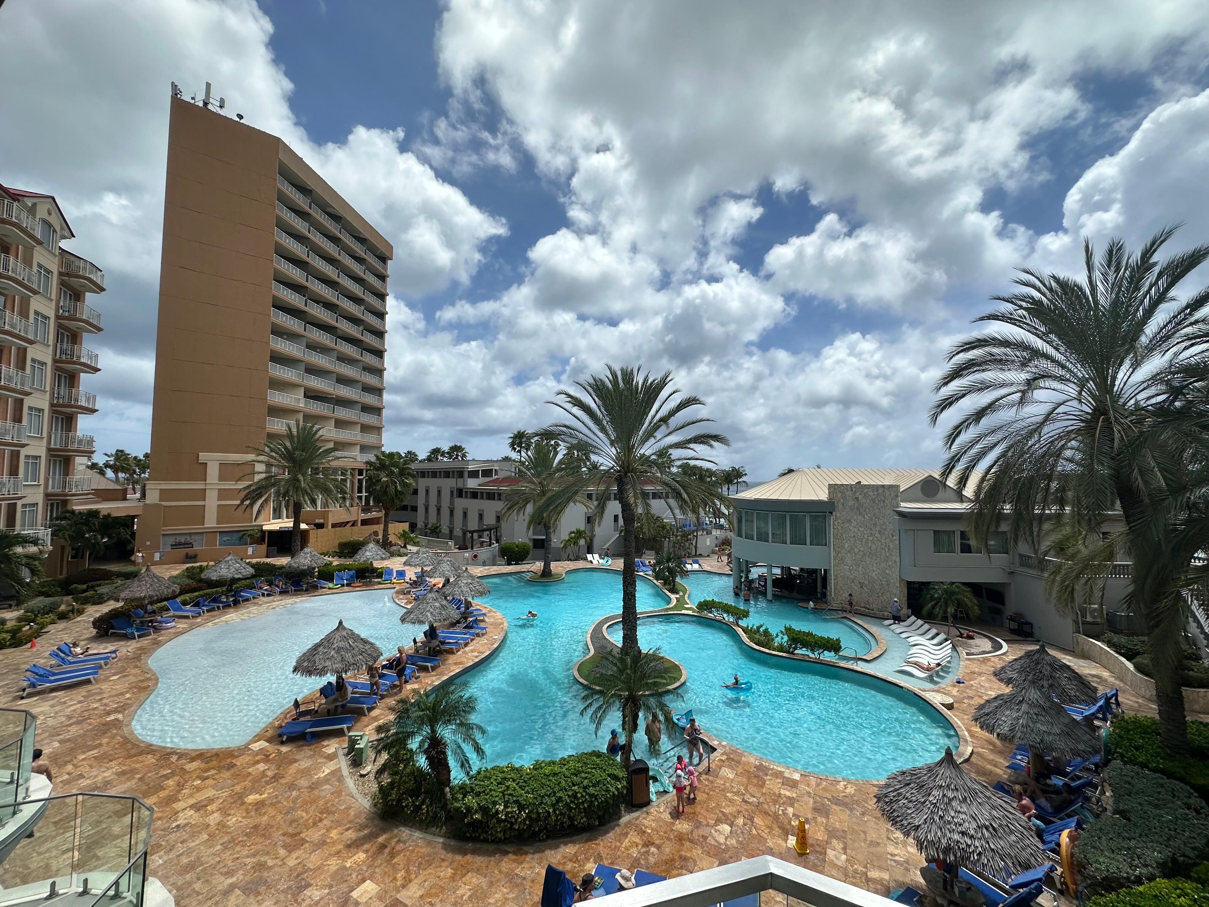 View from our room 3rd floor of the beach tower suites 
