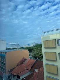 房間往窗外看已經可以看見National Stadium