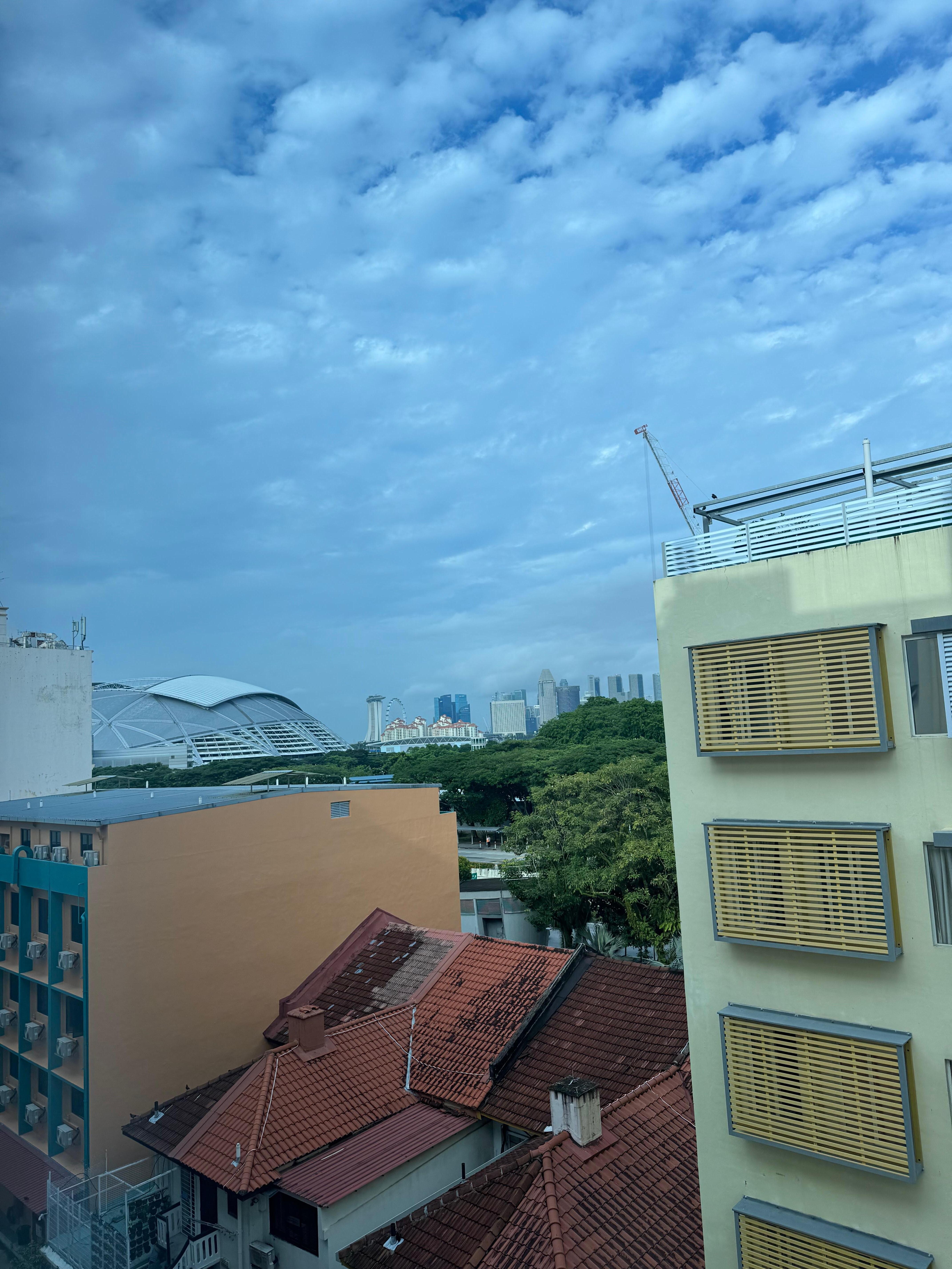 房間往窗外看已經可以看見National Stadium