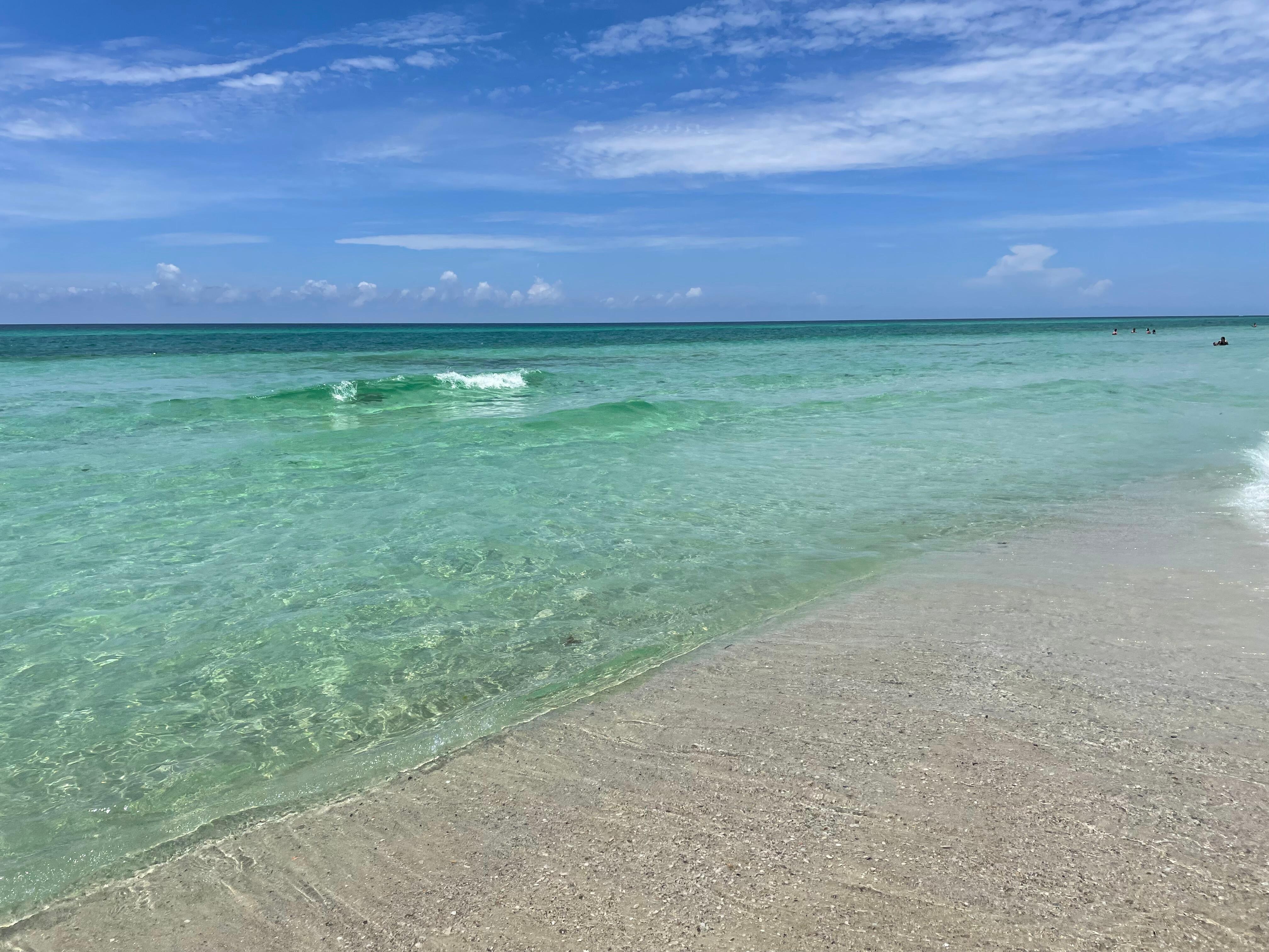 Great water - with shallow entry sandbar.