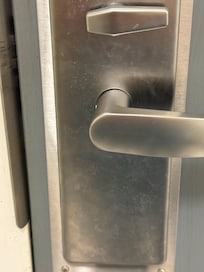 Fingerprints on door