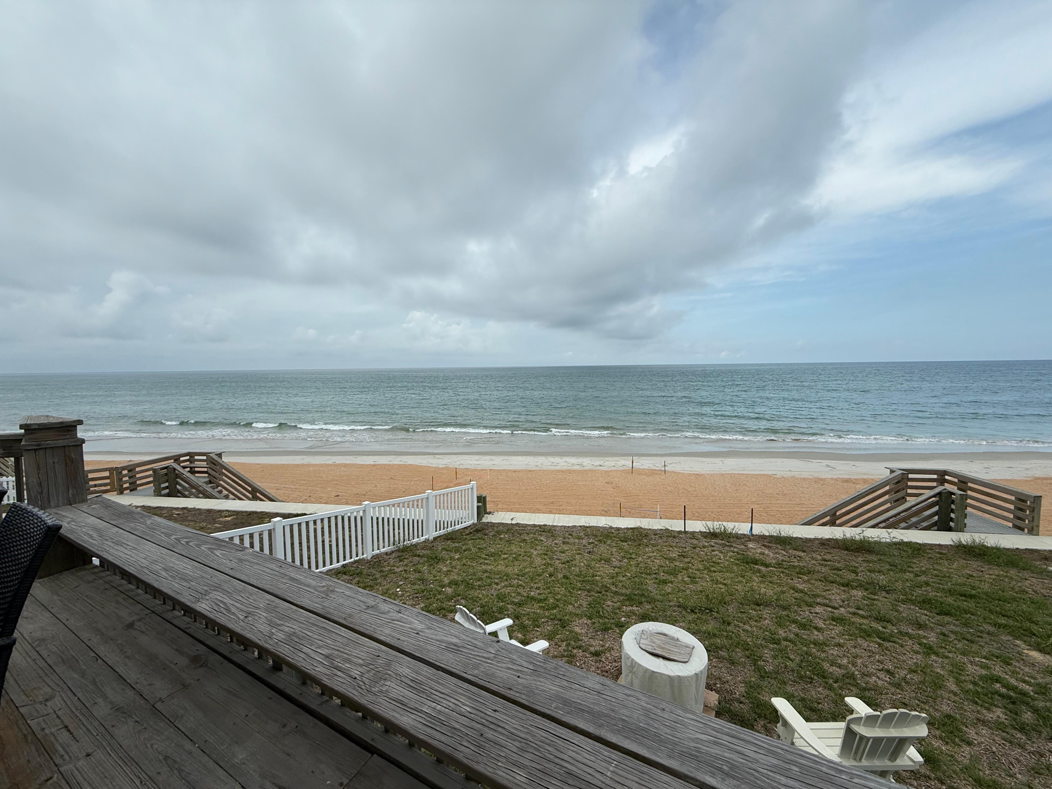 This was the view from the back porch.  