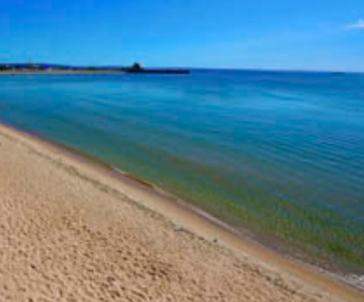 Beach behind the hotel