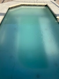 Very cloudy water in pool - can’t see bottom of pool.