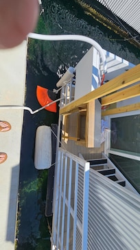 Picture of the steps and gap between them and the road