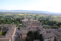 Vista da janela do quarto do Hotel Fontebella