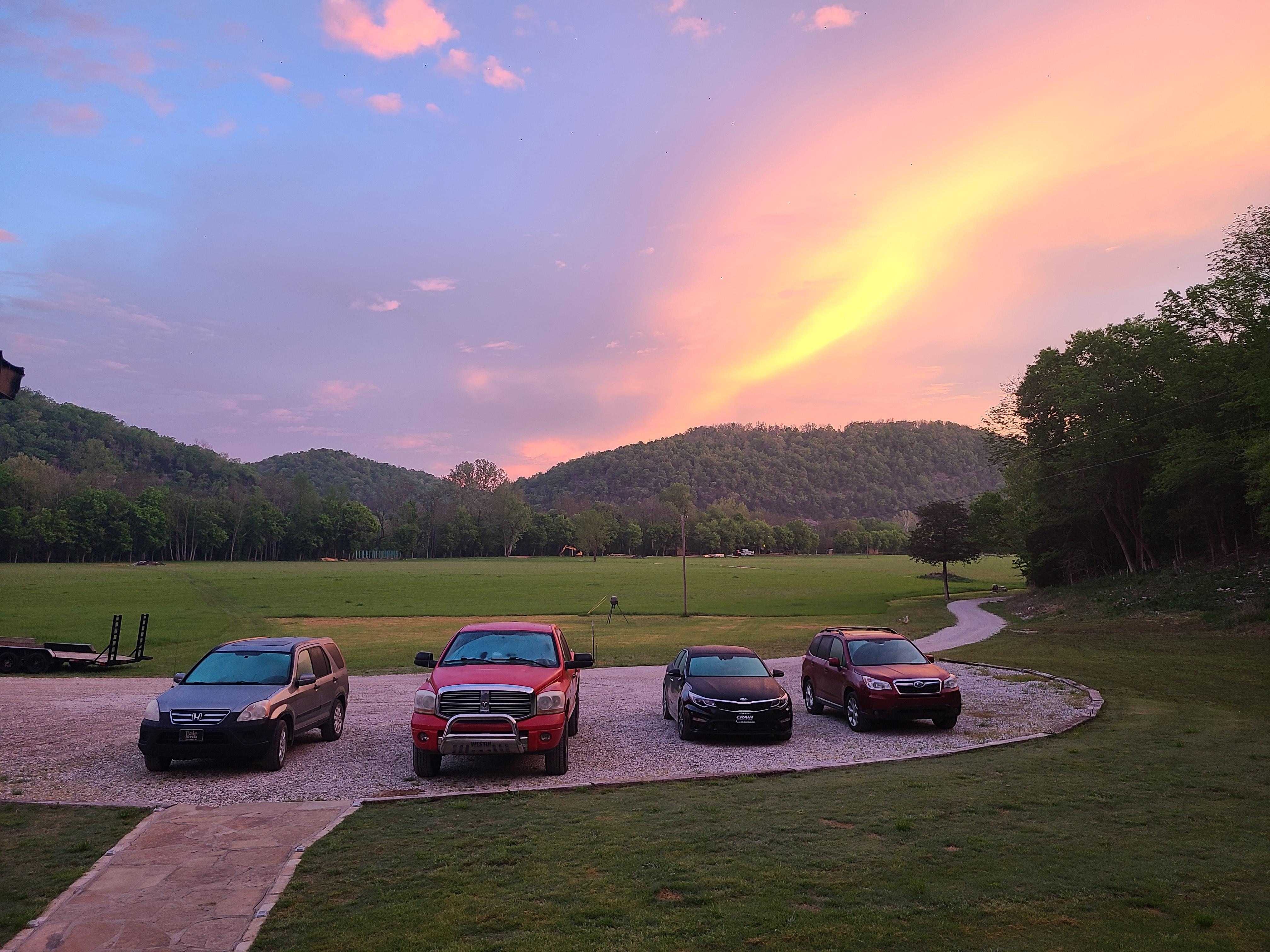 Sunrise from the porch