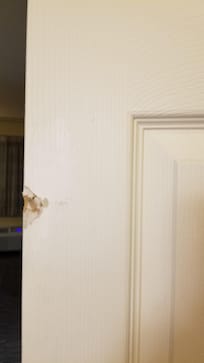 Gauge in closet door