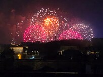 New Year's Eve fireworks from our terrace