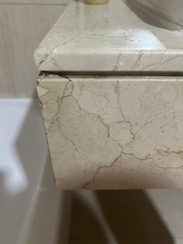 Cracks like the whole sink was going to fall off