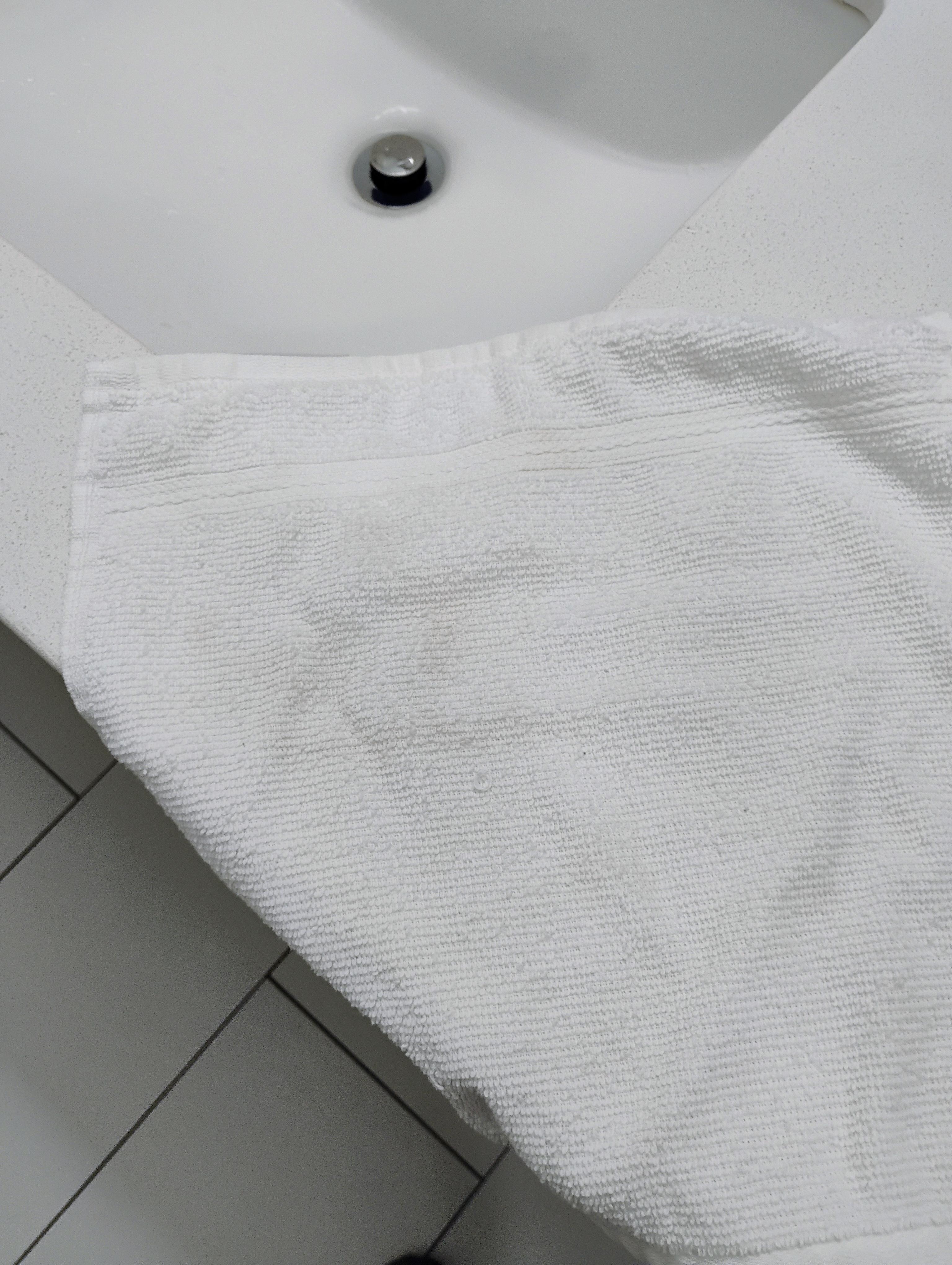 Stained face clothes
